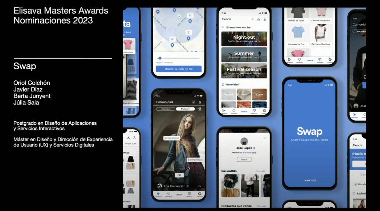 Nominación a los Premios Laus y Elisava Master Awards con el proyecto SWAP